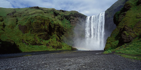 Skógafoss waterfall in south iceland