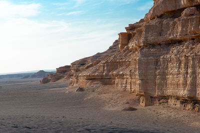 Rock formations in a desert