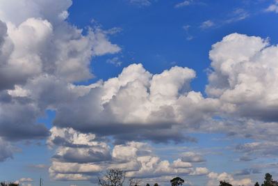 Low angle view of clouds in sky