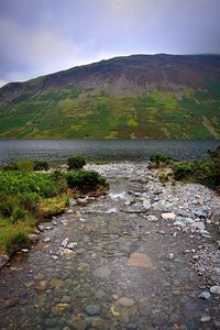 Scenic view of mountain range