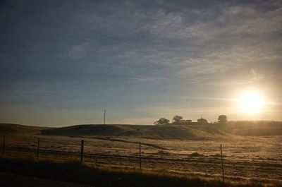 Scenic view of sunset against sky