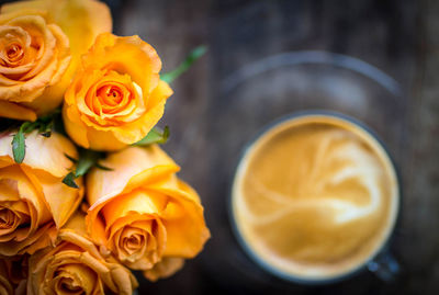 Close-up of yellow roses