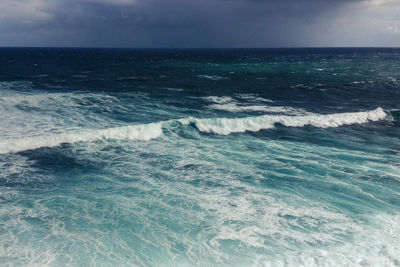 Scenic view of seascape against sky