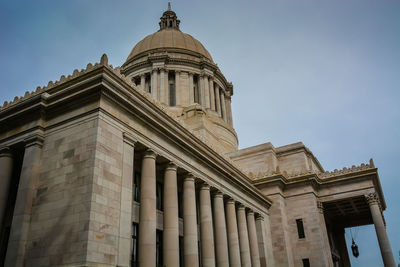 Low angle view of building against sky