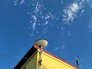 Low angle view of building against sky