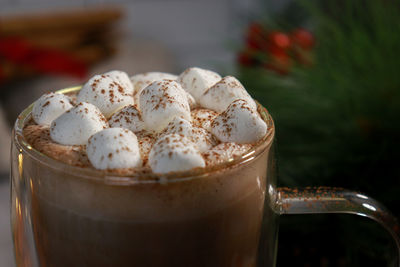 Close-up of coffee on table