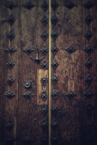Full frame shot of old wooden door