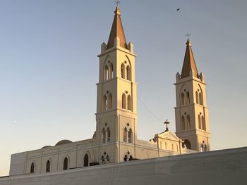 Low angle view of church against sky