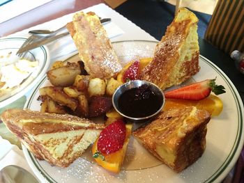 Close-up of served food