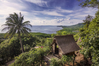 The hut at bukit cinta or love hill, karimunjawa, indonesia