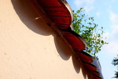 Low angle view of built structure against sky