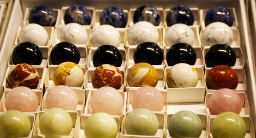 Full frame shot of candies