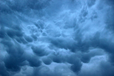 Low angle view of storm clouds in sky