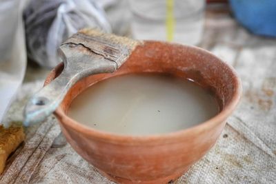 Close-up of drink on table