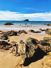 Scenic view of beach