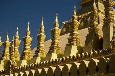 Low angle view of temple against sky