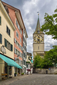 St. peter is one of the four main churches of the old town of zurich, switzerland