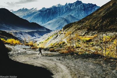 Scenic view of mountains