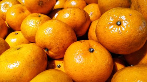 Full frame shot of oranges