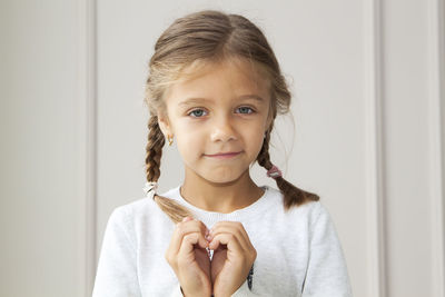 Portrait of a girl smiling