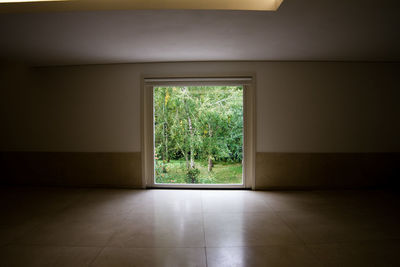 Empty corridor of building