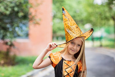 Portrait of smiling girl