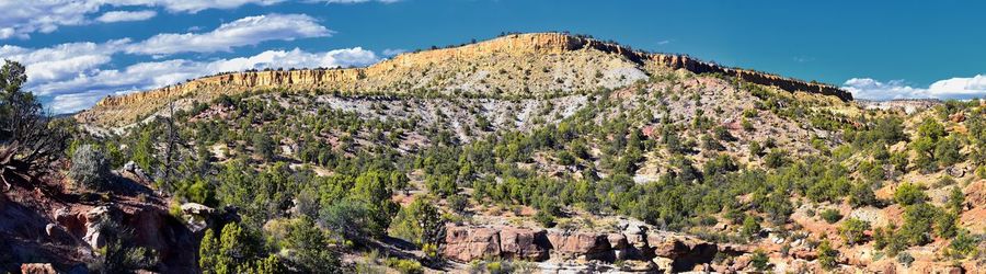 Escalante petrified forest state park views from hiking trail of the surrounding area lake utah