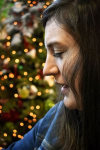 Close-up portrait of a young woman