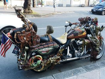 Cars parked in parking lot