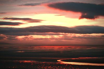 Sunset over sea
