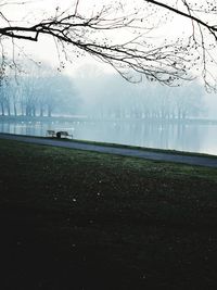 Scenic view of landscape during winter