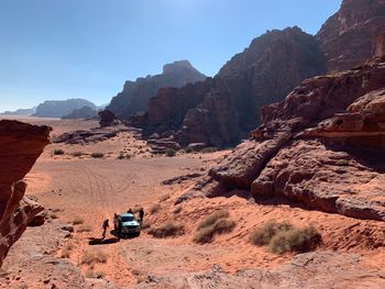 Rock formations in desert