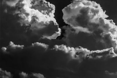 Low angle view of clouds in sky