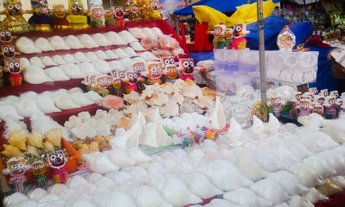 Close-up of market stall for sale