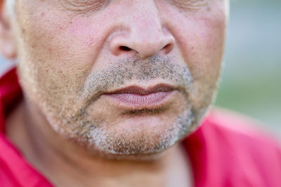 Close-up of man looking away