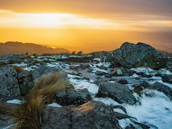 Rocky sunsets