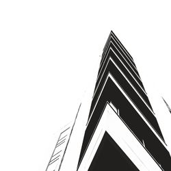 Low angle view of flag against sky