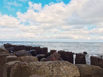 Scenic view of sea against sky