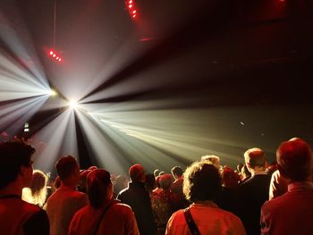 Group of people at music concert