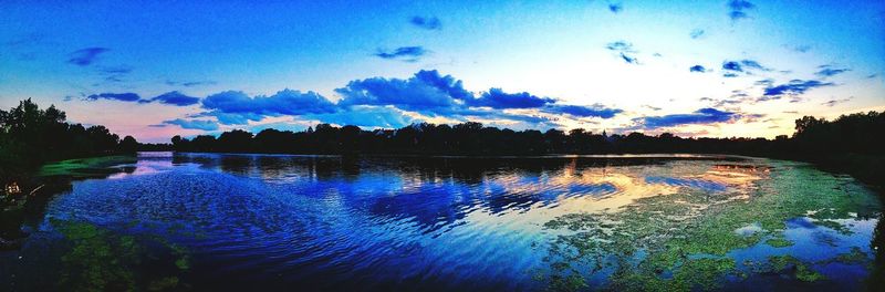 Reflection of clouds in water