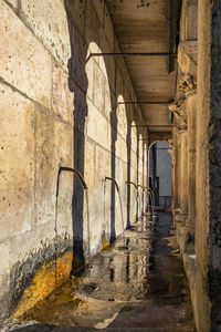 Corridor of old building