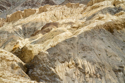 Lamayuru moonland - picturesque lifeless mountain landscape on a section of the leh-kargil route