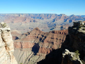 Aerial view of rock formations