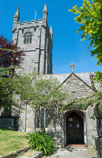 Entrance of historic building against sky