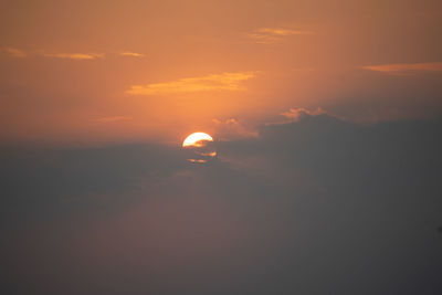 Scenic view of sky during sunset