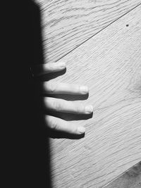 Close-up of cropped hand