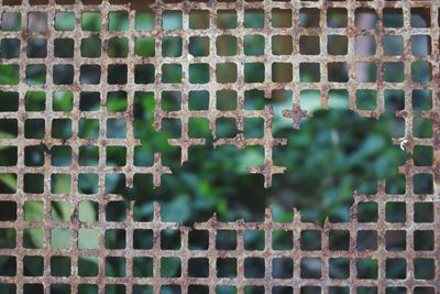 Full frame shot of metal structure