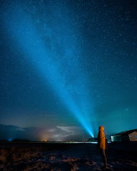 Night sky in the middle of iceland