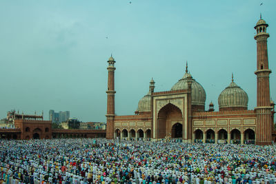 Group of people in front of temple