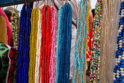 Full frame shot of multi colored fabric